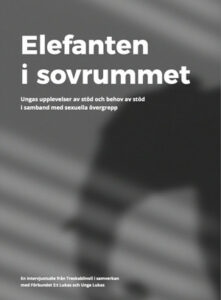 Nerladdningsbar PDF: Elefanten
i sovrummet
Ungas upplevelser av stöd och behov av stöd i samband med sexuella övergrepp